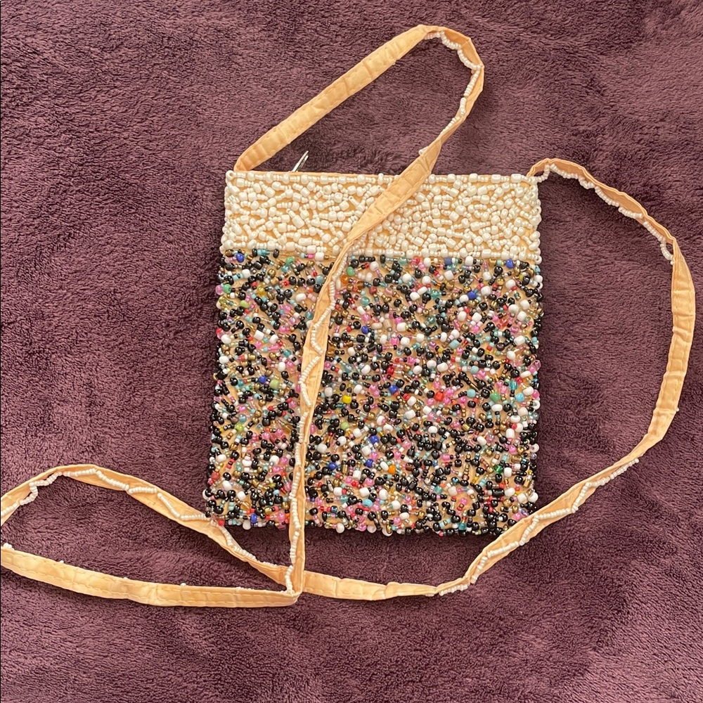 Small Colorful Beaded Crossbody‎ Bag